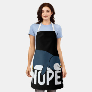 Funny Nope Not Lazy Pinguin Animal Lover Schürze