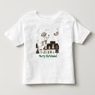 Funny Nordic Reindeer Pattern Kleinkind T-shirt