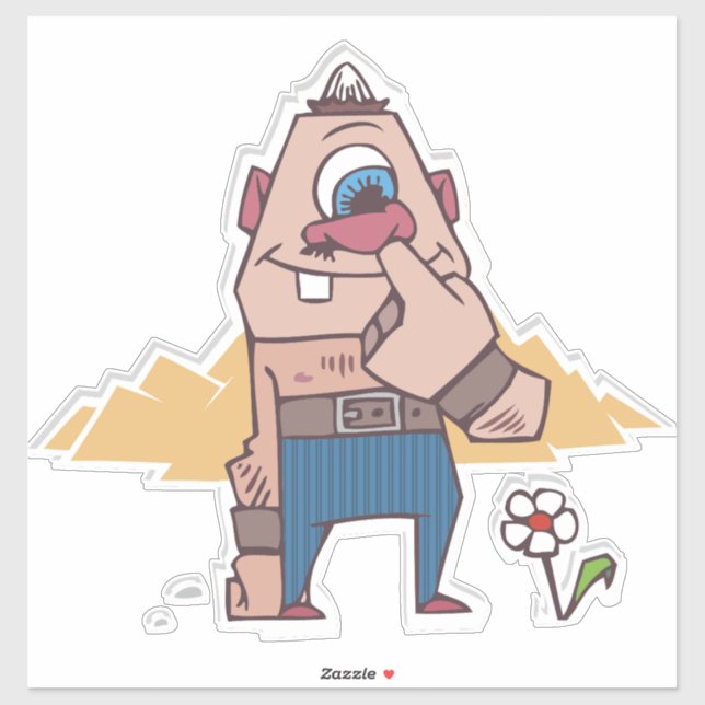 FUNNY NOSE PICKER TYP CAR DECAL STICKER (Blatt)