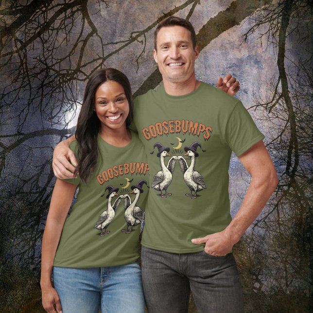 Funny Nostalgic Goose Bumps Halloween T-Shirt (Von Creator hochgeladen)