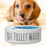 Funny Not Toilet Water Pet Disc Keramik Dog Bowl Napf<br><div class="desc">Fügen Sie Ihren Haustieren einen kleinen Spaß mit dieser lustigen "Not Toilet Water" Dog Bowl fütternd Zeit hinzu. Einfaches Design. Koordiniert perfekt mit unserer Wasserschüssel 'Nicht Gekackt Hirsche' . Funny Not Toilet Water Pet Disc Keramik Dog Bowl</div>