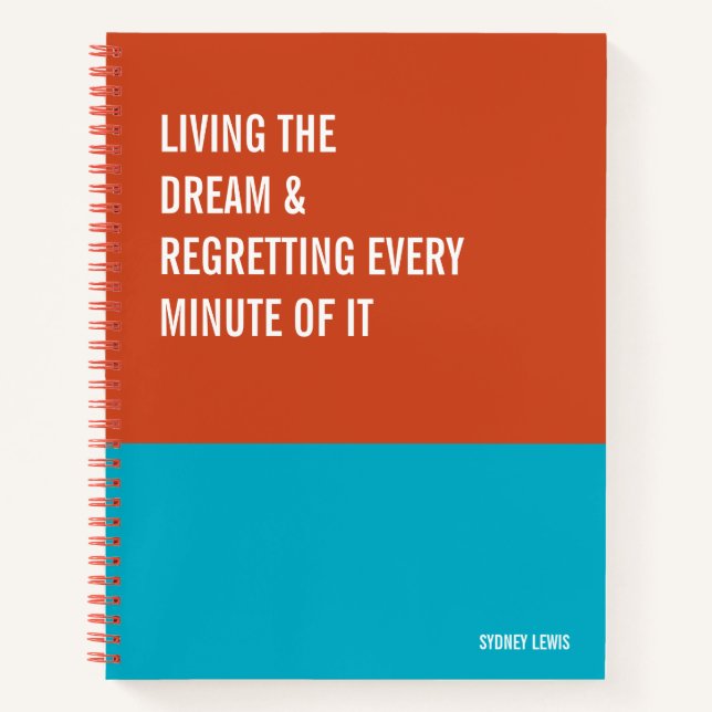 Funny Notebook, Humorous Writing Pad Journal, Note Notizbuch (Vorderseite)