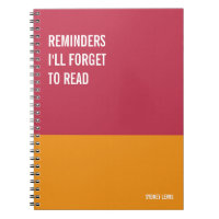 Funny Notebook, Humorvolles Writing Pad Journal, H