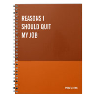 Funny Notebook, Humorvolles Writing Pad Journal, H