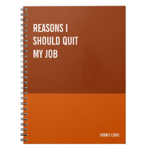 Funny Notebook, Humorvolles Writing Pad Journal, H Notizblock