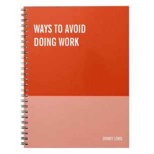 Funny Notebook, Humorvolles Writing Pad Journal, H Notizblock