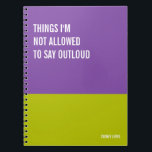 Funny Notebook, Humorvolles Writing Pad Journal, H Notizblock<br><div class="desc">Ein lustiges Notizbuch,  das Sie für alle Ihre täglichen Erinnerungen,  tiefe Gedanken und Kummer,  oder nur für Notizen an der Schule und am Arbeitsplatz verwenden können. Es ist ein großartiges Geschenk.</div>