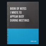 Funny Notebook, Humorvolles Writing Pad Journal, H Notizblock<br><div class="desc">Ein lustiges Notizbuch,  das Sie für alle Ihre täglichen Erinnerungen,  tiefe Gedanken und Kummer,  oder nur für Notizen an der Schule und am Arbeitsplatz verwenden können. Es ist ein großartiges Geschenk.</div>