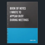 Funny Notebook, Humorvolles Writing Pad Journal, H Notizblock<br><div class="desc">Ein lustiges Notizbuch,  das Sie für alle Ihre täglichen Erinnerungen,  tiefe Gedanken und Kummer,  oder nur für Notizen an der Schule und am Arbeitsplatz verwenden können. Es ist ein großartiges Geschenk.</div>