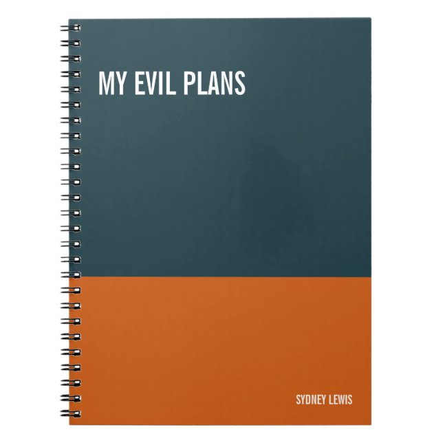 Funny Notebook, Humorvolles Writing Pad Journal, H Notizblock (Vorderseite)