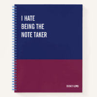Funny Notebook, Humorvolles Writing Pad Journal, H