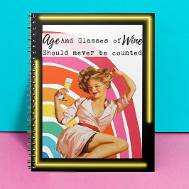 Funny Notebook Journal Best Friend Gift "Age" Notizblock