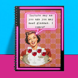 Funny Notebook Journal Best Friend Gift "Glasses" Notizblock