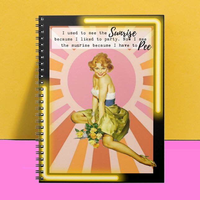 Funny Notebook Journal Best Friend Gift "Sunrise" Notizblock (Von Creator hochgeladen)