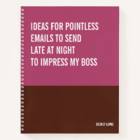 Funny Notebook, Snarky Writing Pad Journal, Hinwei