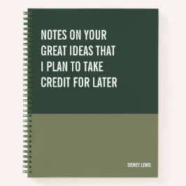 Funny Notebook, Snarky Writing Pad Journal, Hinwei Notizbuch