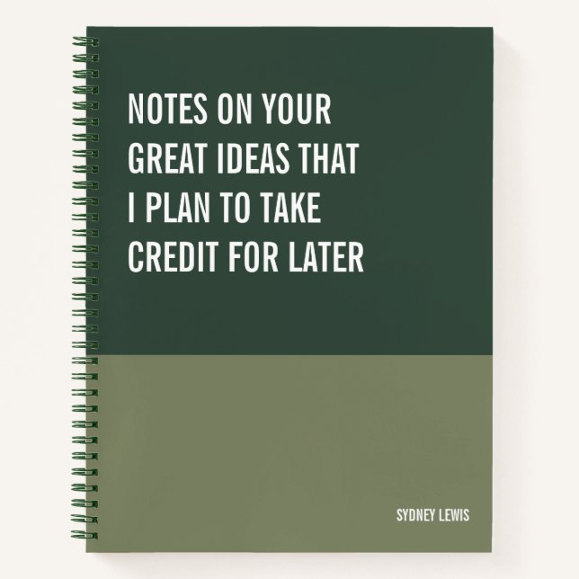 Funny Notebook, Snarky Writing Pad Journal, Hinwei Notizbuch (Vorderseite)