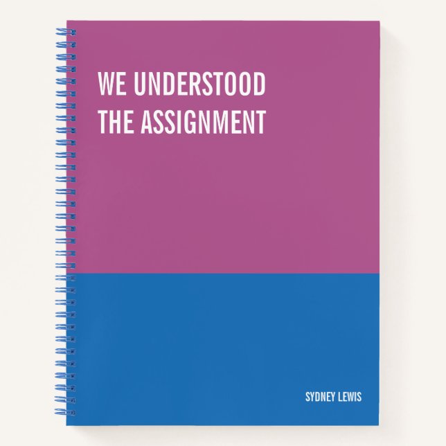 Funny Notebook, Snarky Writing Pad Journal, Hinwei Notizbuch (Vorderseite)