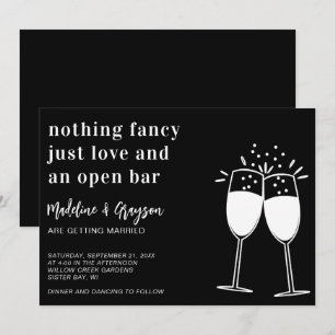 Funny Nothing Extravagant nur Liebe Lässig Hochzei Einladung