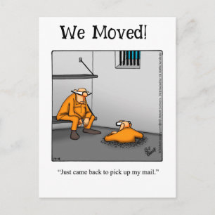 Funny Nouvelle carte postale Faire-part adresse