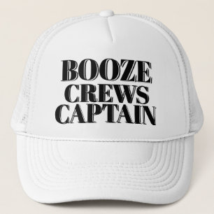Funny Novelty Baseball Geschenk BOOZE CREWS CAPTAN Truckerkappe