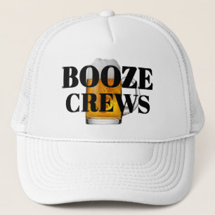 Funny Novelty Baseball Geschenk Idee BOOZE CREWS W Truckerkappe