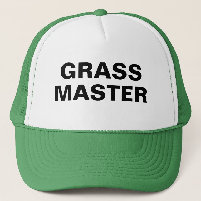 Funny Novelty Baseball Weihnachtsgeschenk GRASS MA Truckerkappe (Vorderseite)