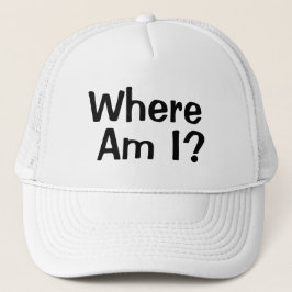 Funny Novelty Baseball WO ICH BIN Truckerkappe