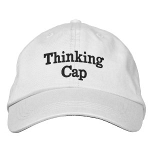 Funny Novelty Broded Baseball THINKING CASQUETTE