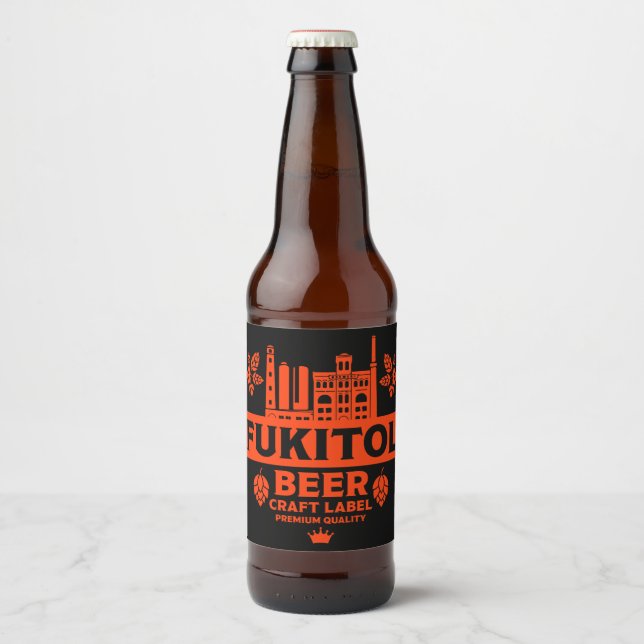 Funny Novelty Christmas Beer Labels Bierflaschenetikett (Vorderseite)