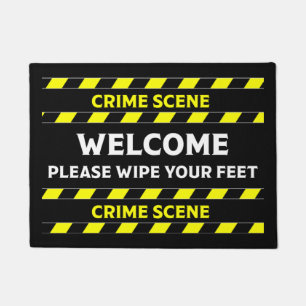 Funny Novelty Crime Scene Door Mat Fußmatte