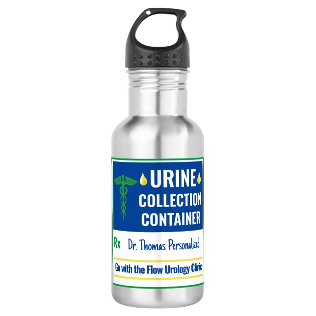 Funny Novelty Doctor Nurse Urine Collection Custom Edelstahlflasche (Vorderseite)