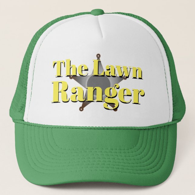 Funny Novelty Gift for Dad THE LAWN RANGER Truckerkappe (Vorderseite)