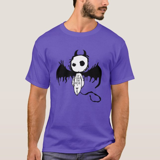 Funny Novelty Graphup JUMPED THE DEVIL T - Shirt (Vorderseite)