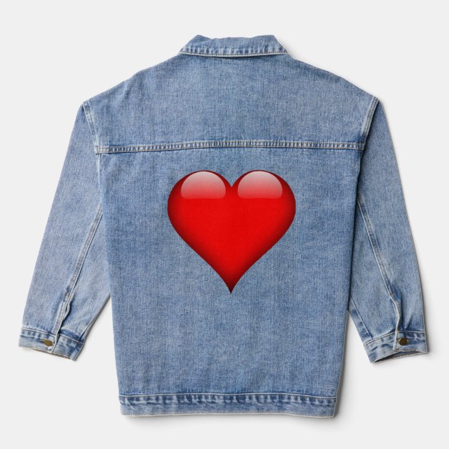 Funny Novelty I LIEBE MEIN WICKED SMART VATER Jeansjacke (Rückseite)