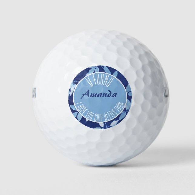 Funny Novelty Ladys Personalisiert Golfball (Vorderseite)