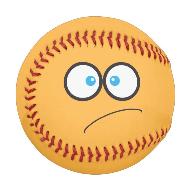 Funny Novelty Scared Baseball (Rückseite Rechts)