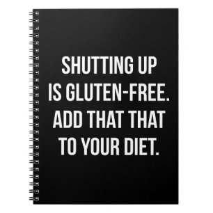 Funny Novelty Spaß - Das Schneiden ist glutenfrei Notizblock