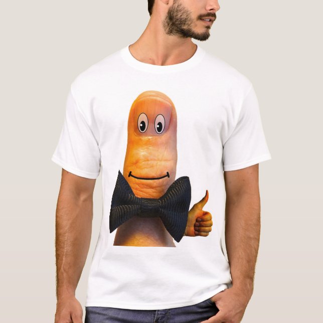 Funny Novelty Uni Graphic MR THUMBS UP T-Shirt (Vorderseite)
