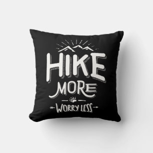 Funny Novelty Wandern T Shirt Wandern Mehr Sorgen  Kissen