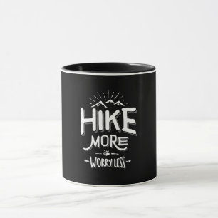 Funny Novelty Wandern T Shirt Wandern Mehr Sorgen  Tasse