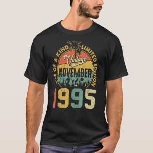 Funny November 1995 Geschenke 27 Jahre alt 27. Geb T-Shirt
