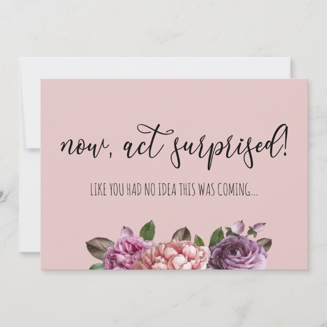 Funny Now Act überrascht, wirst du meine Bridesmai Einladung (Vorderseite)