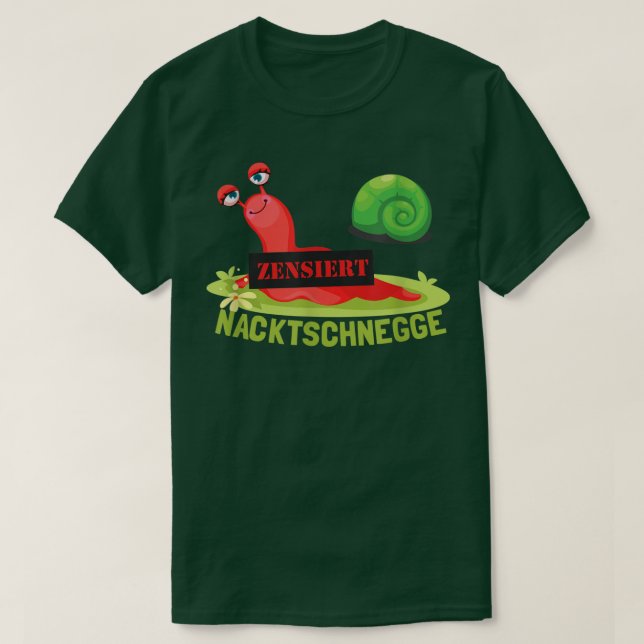 Funny nudibranch slug Fun  T-Shirt (Design vorne)