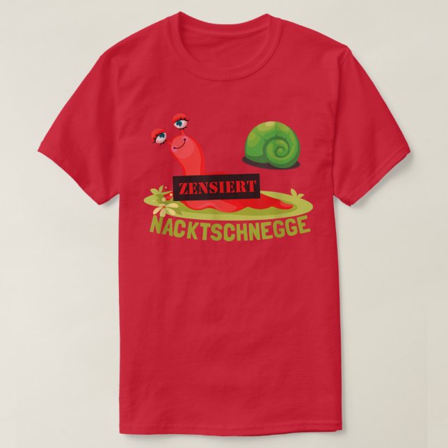 Funny NudiBranch Slug Spaß T-Shirt (Design vorne)