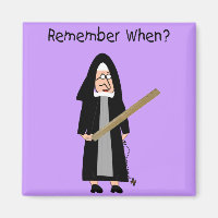 Funny Nun Cards:Nuns Carried Rulers"