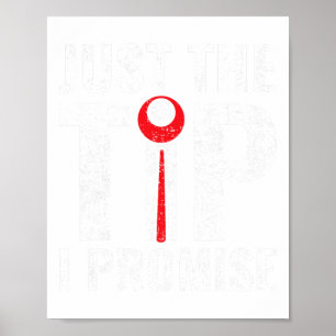 Funny nur der Tipp I Versprechen Pool Player Billi Poster