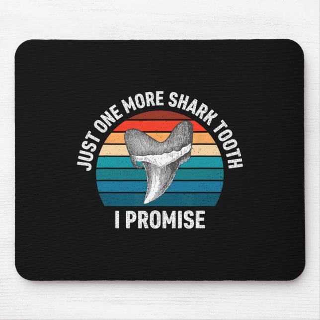 Funny nur noch ein Hai Stand I Versprechen Retro V Mousepad (Vorne)