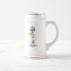 Funny Nurse Be Nice to me T - Shirt und Geschenke Bierglas