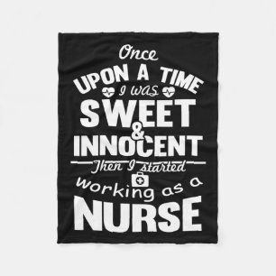 Funny Nurse Geschenkideen Design für Krankenschwes Fleecedecke